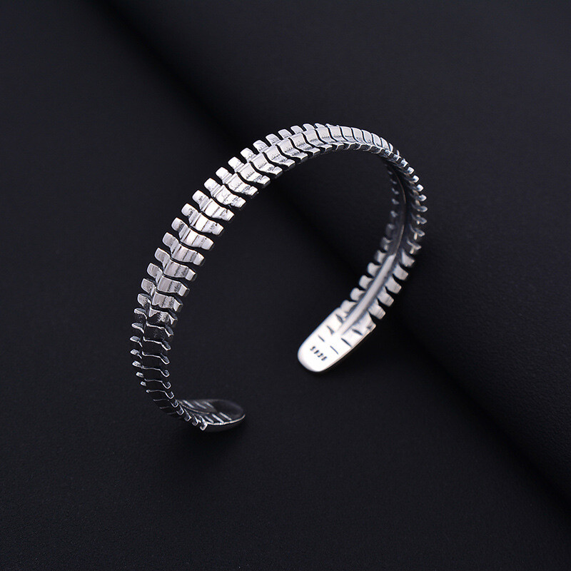 A26 Swirl Sterling Silver 925 Bangle
