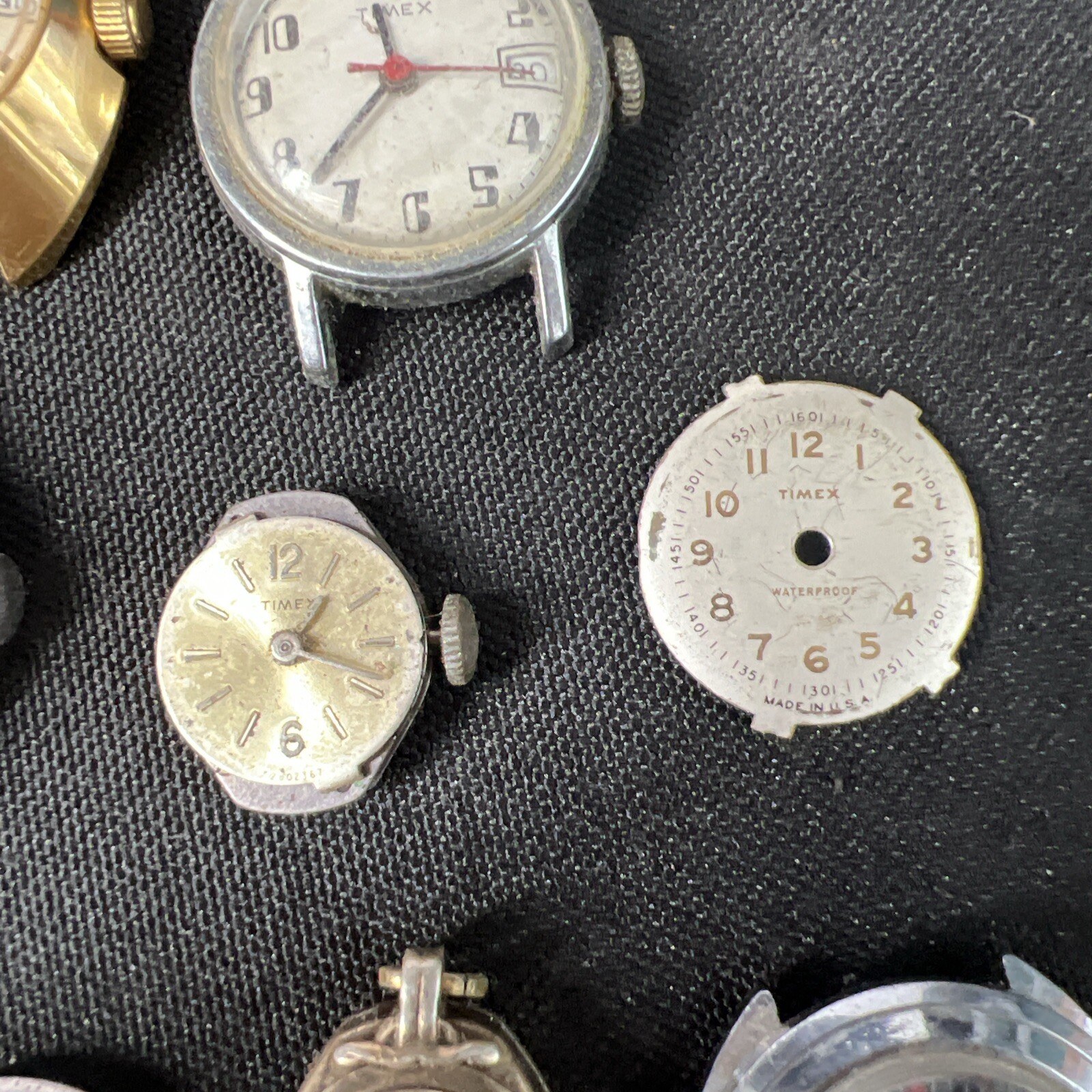 16 Lot Vintage Antique Ladies Watches TIMEX Military UFO Art Deco 60’s (parts)