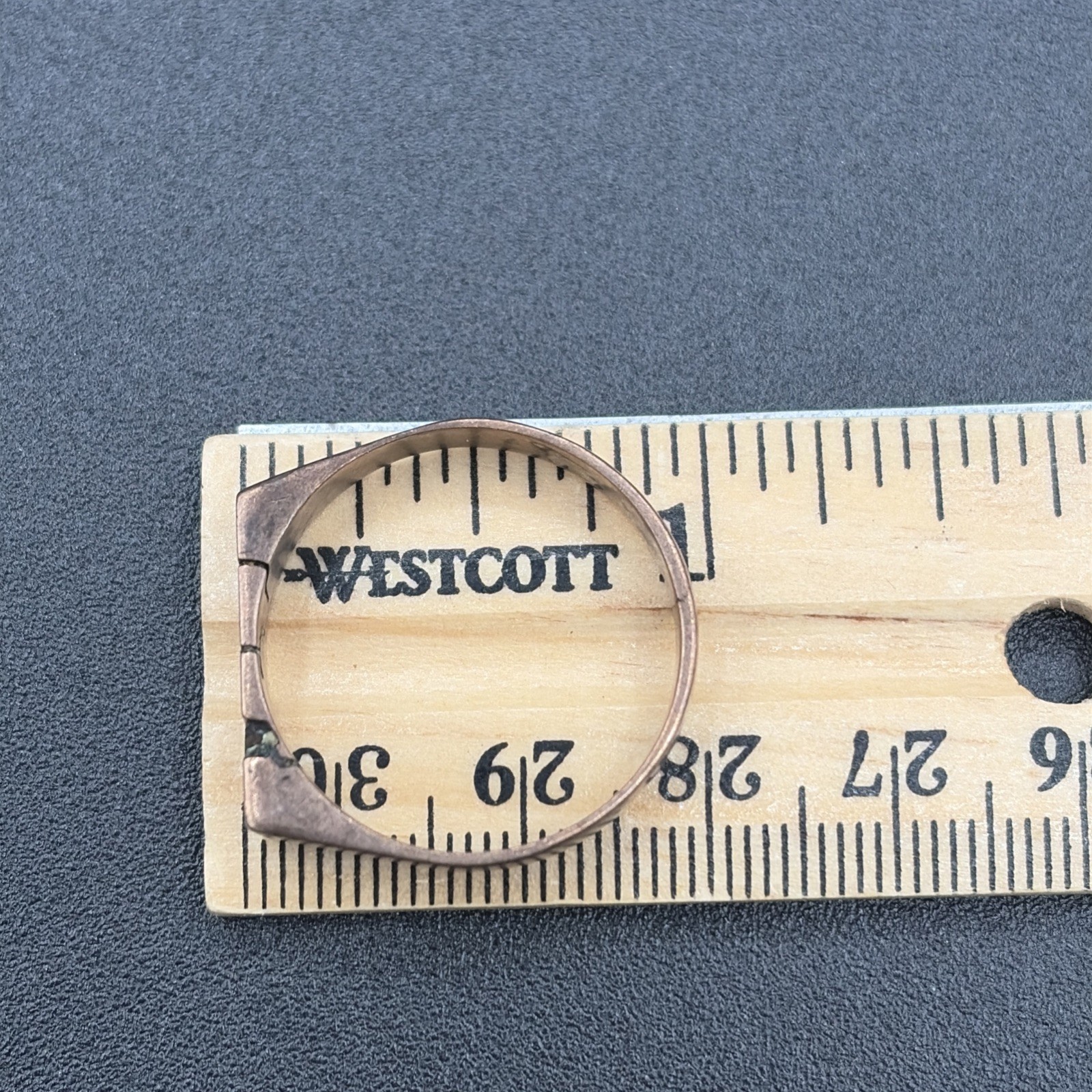 Vintage Brass Monogrammed Ring – PETE And Personalized Tie Tack