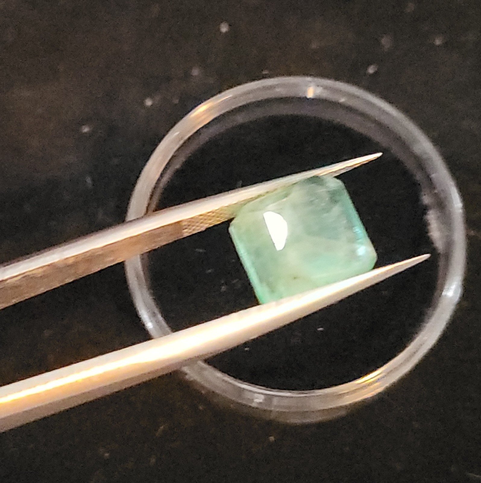 Top Natural Untreated Certified Vivid Green Ethiopian Transparent Emerald 4.55ct