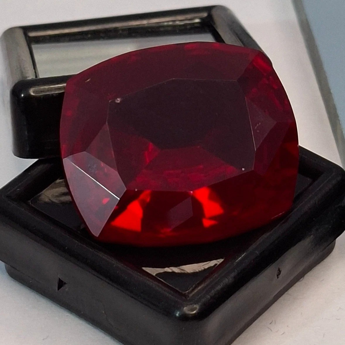 58-60 Ct Brilliant Cushion Shape Red Ruby Natural Certified Loose Gemstone