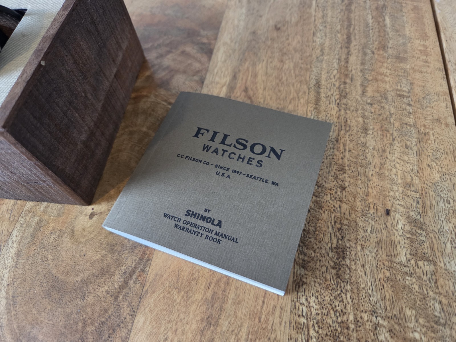 Filson Scout Dual Time Watch | Brown/Black | Leather Strap | Discontinued | Rare