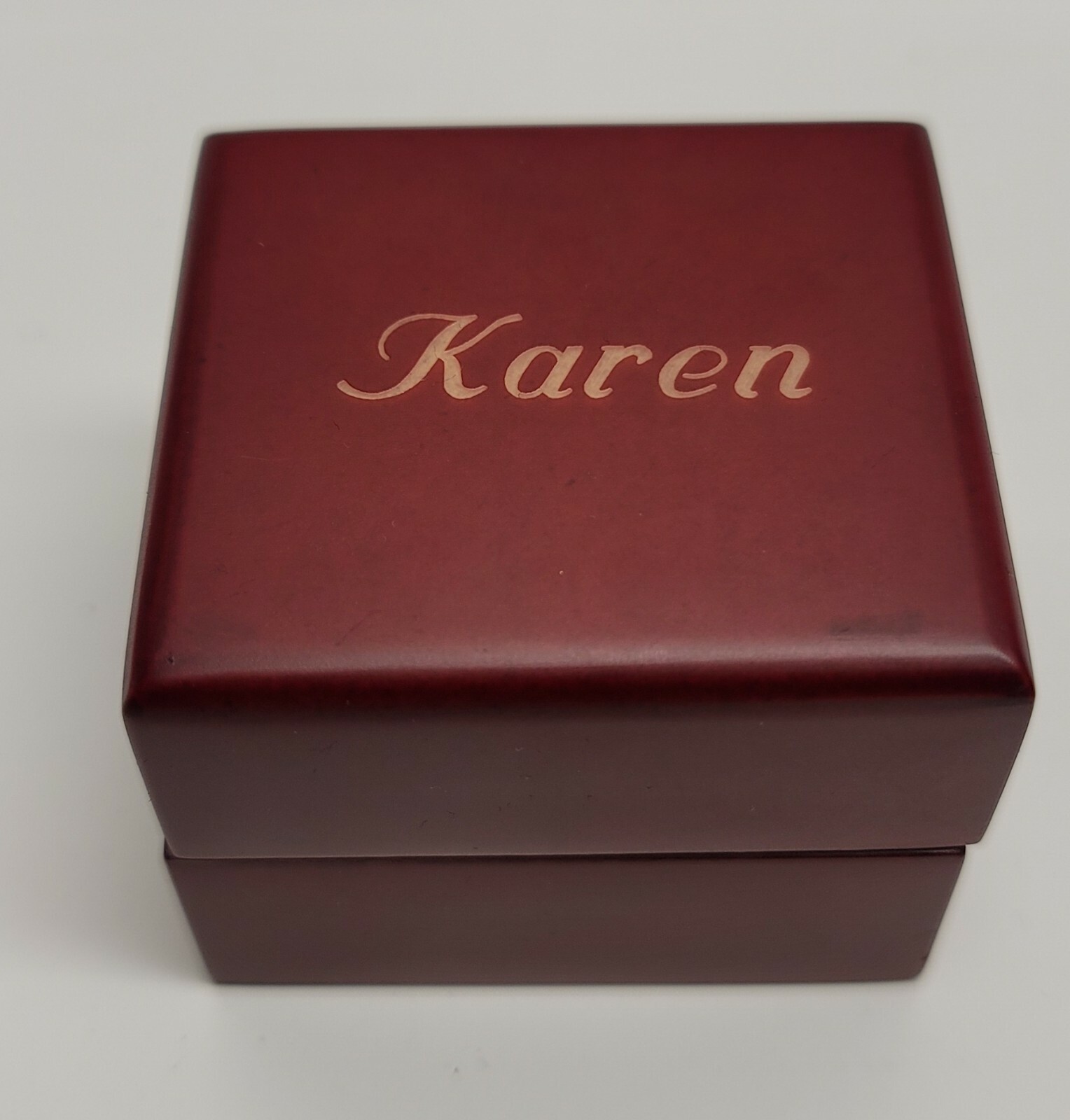 Wooden ring box ,FREE ENGRAVING, Engagement Ring, Gift Box (Ring not included)