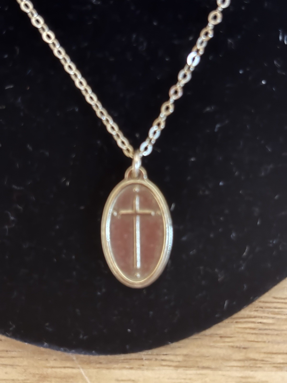Madison Sterling Silver Necklace NEW Gold Tone, Cross Pendant ￼