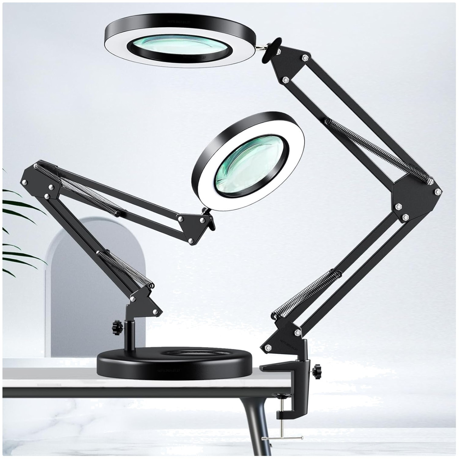 Real Glass Lens Magnifier Light & Stand, Crafts & Soldering