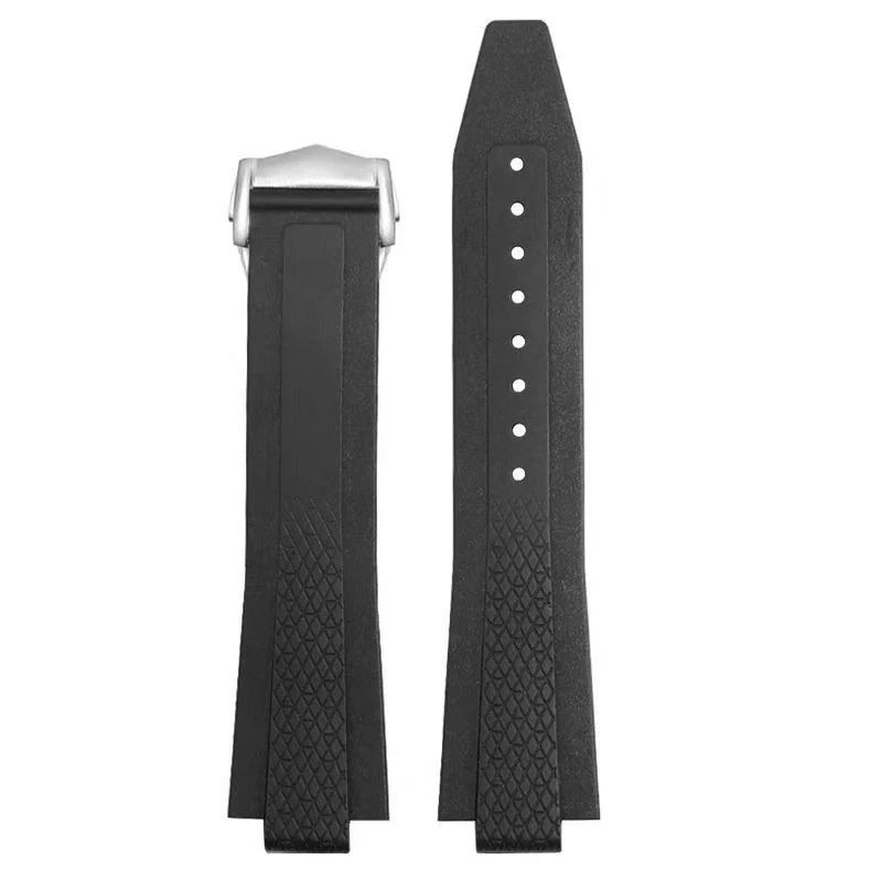 New 21mm 22mm FKM Rubber Strap for Longines Conquest L3.830 L3.835 41mm 42mm