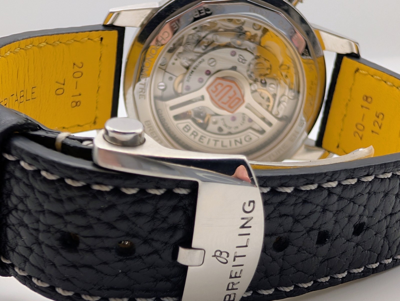 Breitling Top Time B01 Deus Steel Auto 41mm Black Dial Watch AB01765A1B1X1