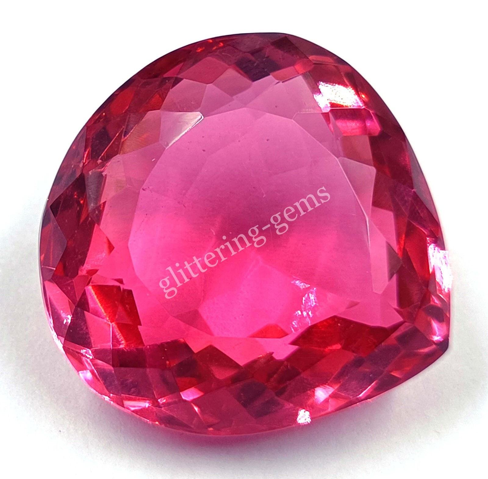 Natural Mozambique Ruby 86.99 Carat Pear Shape Certified Loose Gemstone 5SDN