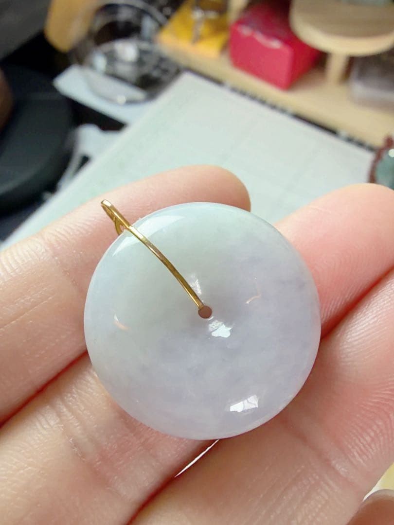 Japanese jade necklace CS0670 ​​Natural Genuine Jade (Guaranteed Authenticity) L