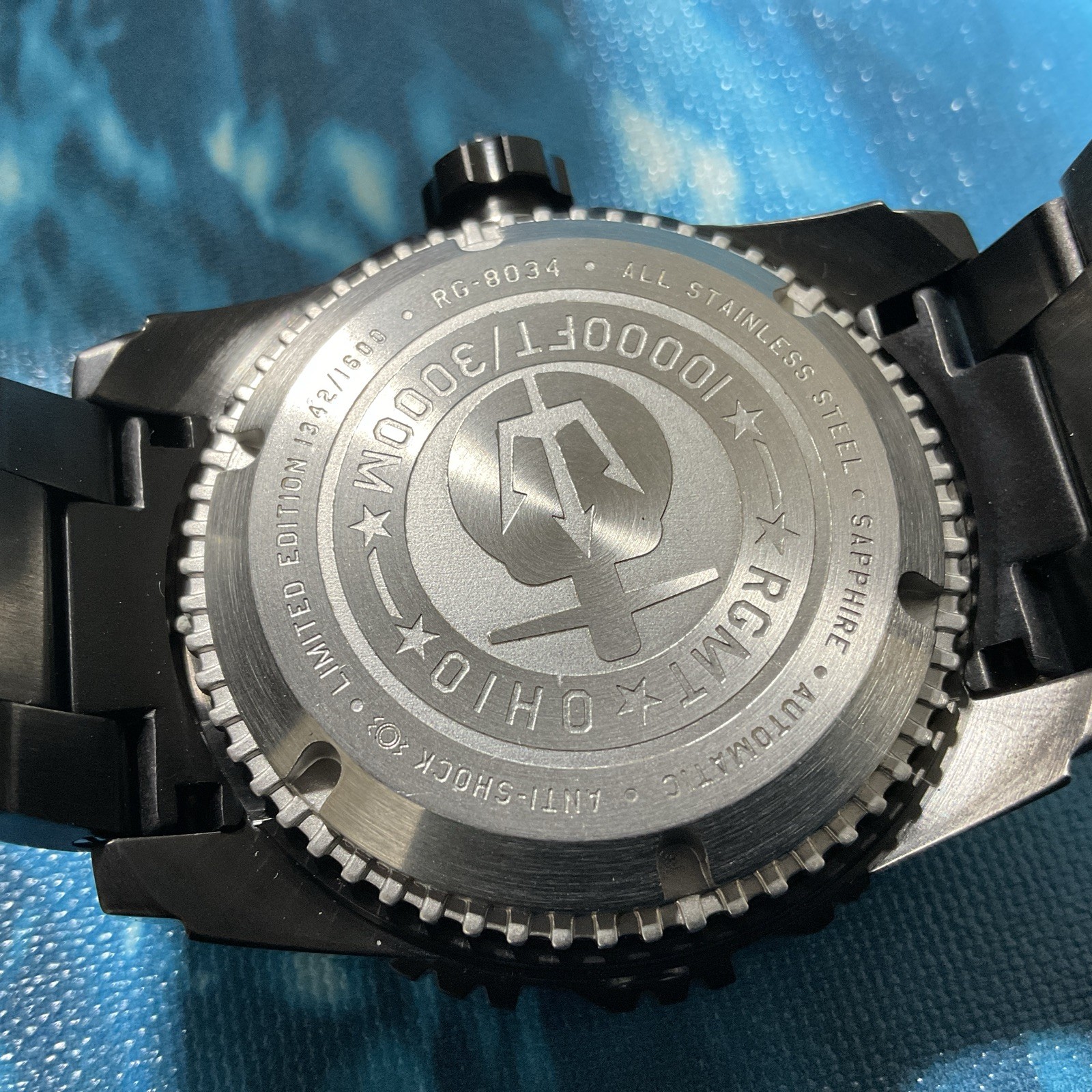 RGMT OHIO AUTOMATIC ALL BLACK LIMITED EDITION 46mm Watch RG-8034-66