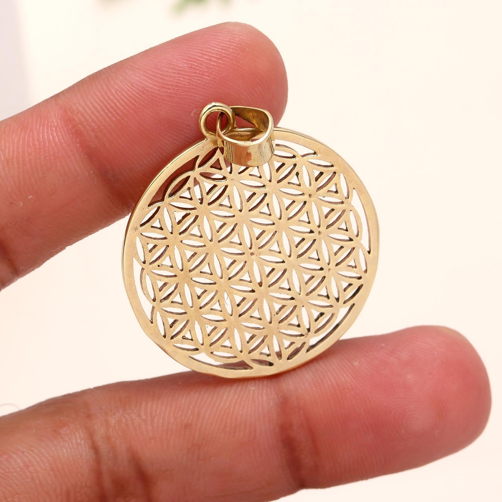 925 Sterling Silver Gold Plated Handmade Pendnat Gift For Birthday Love