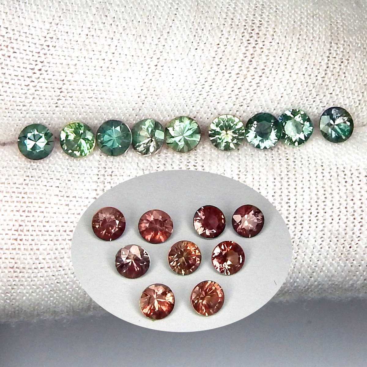4mm Lot of 3 VVS Blue to Pink Color Change Sapphire Natural Mined Unheated Round