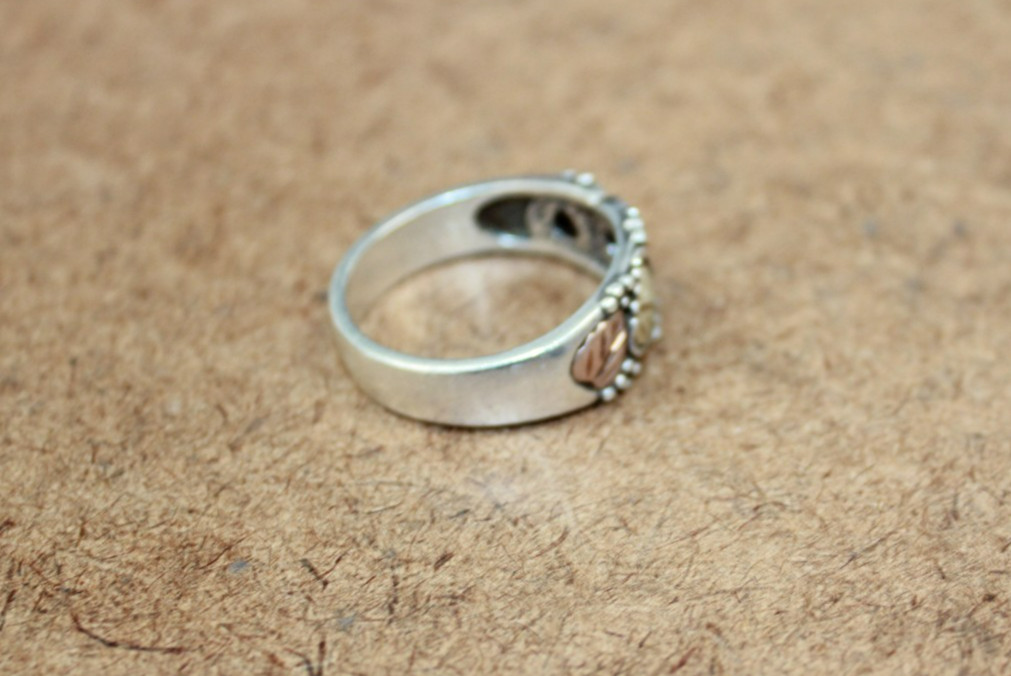Wheeler Manufacturing Sterling Silver &14K Band Ring – Sz. 13.75 (115WEJ)