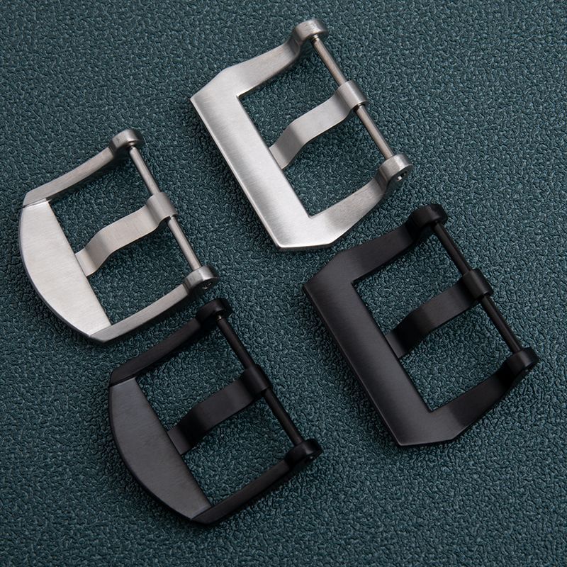Fit for Panerai Rubber Leather Straps 20 22mm SS Watch Strap Buckle Pin Clasp
