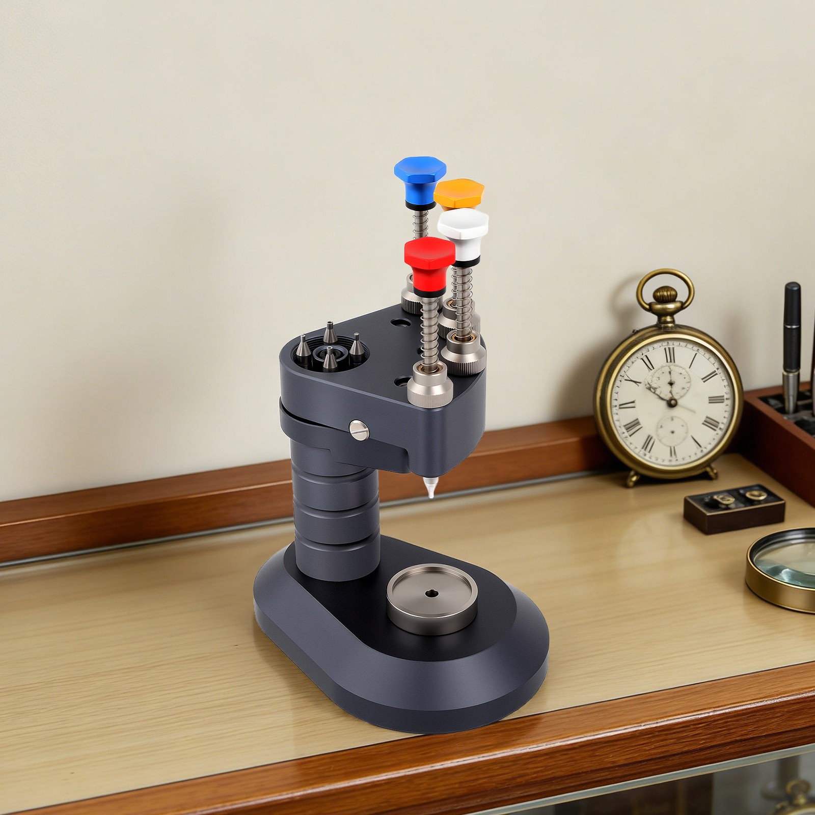 4-Pin Watch Hand Presser High-Precision Watchmakers Setting Fitting Repair Tool
