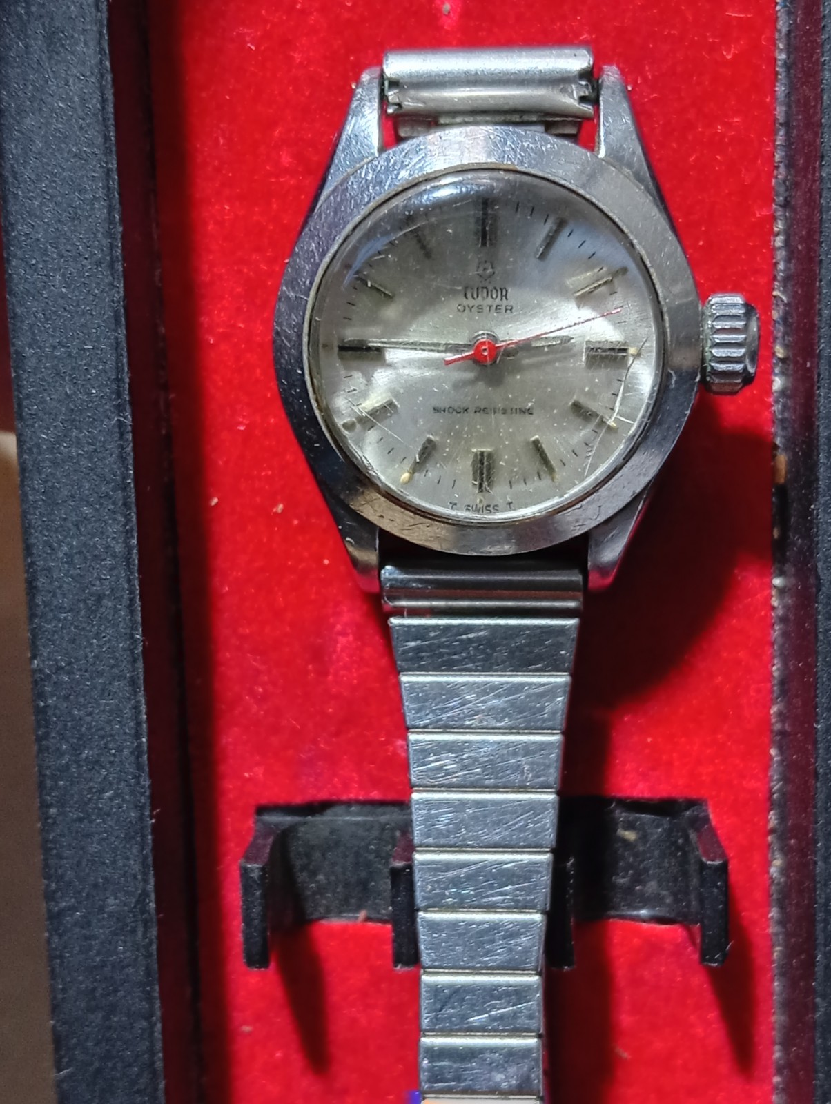 Tudor Princess Watch Red Seconds Arm 1958