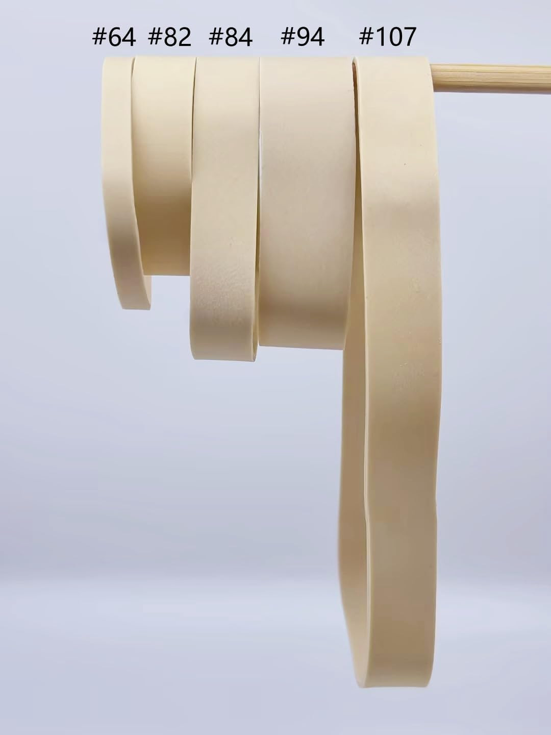 Tactical Rubber Bands #84 (3 1/2” X 1/2”), 50 Pcs Thick Wide Strong Large Heav