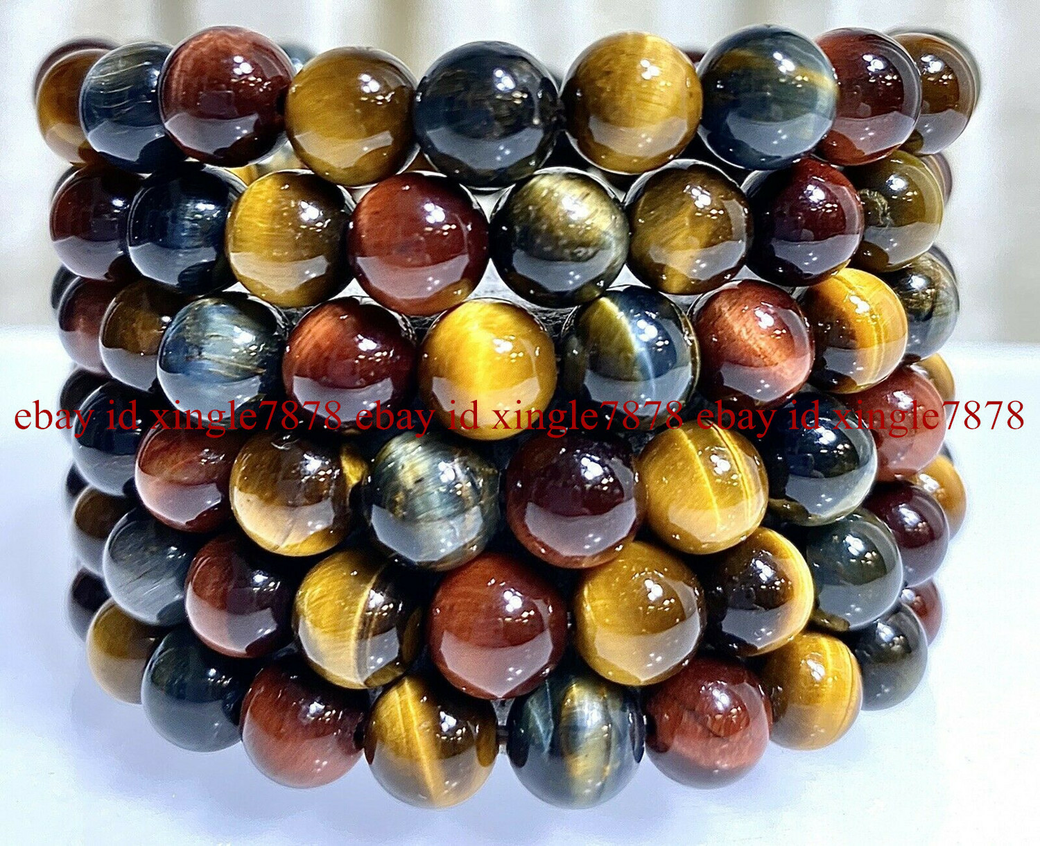 Wholesale Lots 6 Pcs 7.5″ Natural Crystal Healing Gemstone Stretch Bracelet