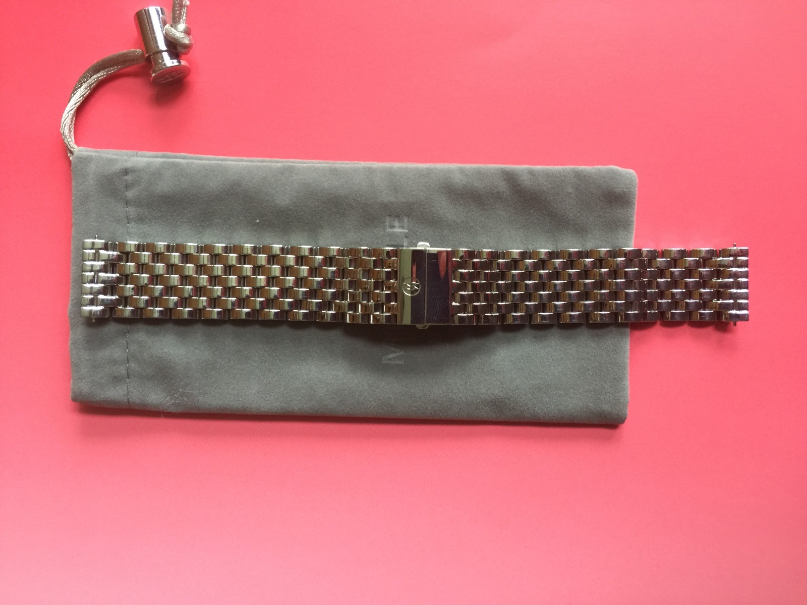 MICHELE DECO 18mm stainless steel watch bracelet – ms18au235009 -fits deco only