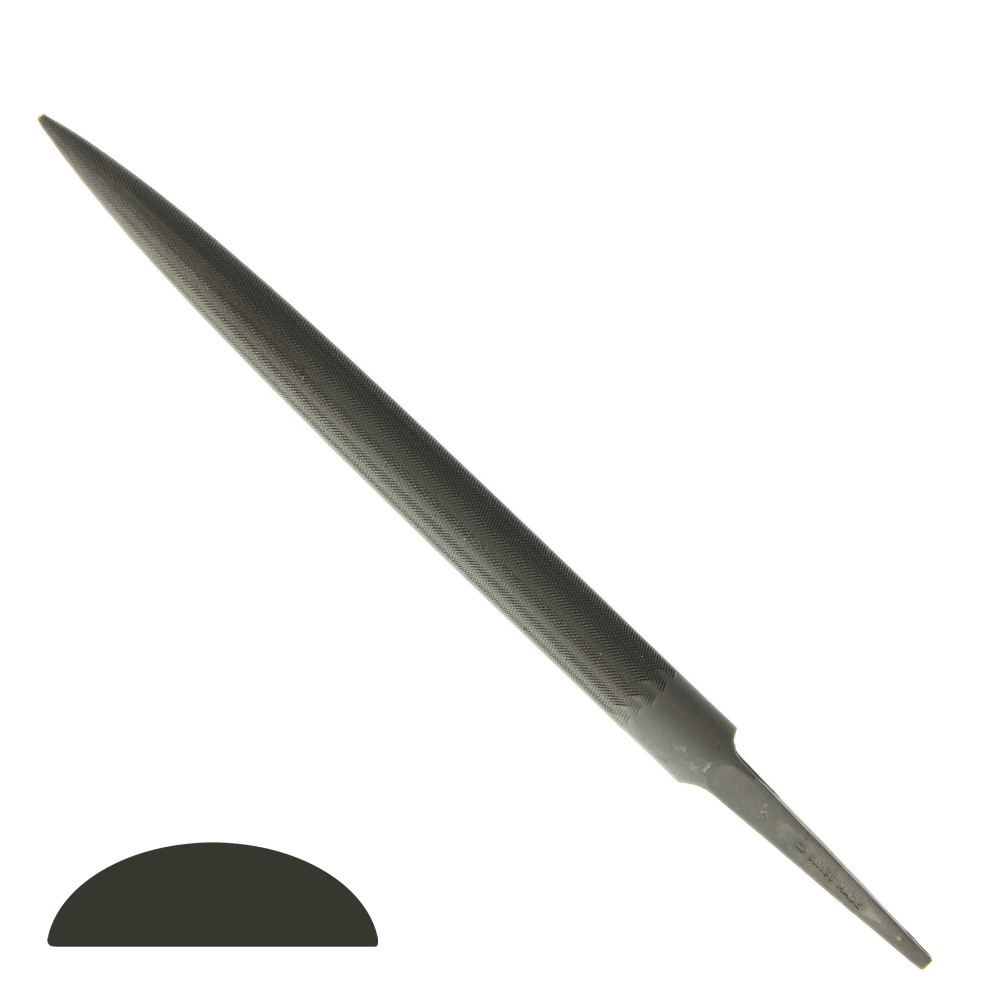 Grobet Swiss Half Round Precision File 6″ Cut #0 #1 #2 Vallorbe 150mm