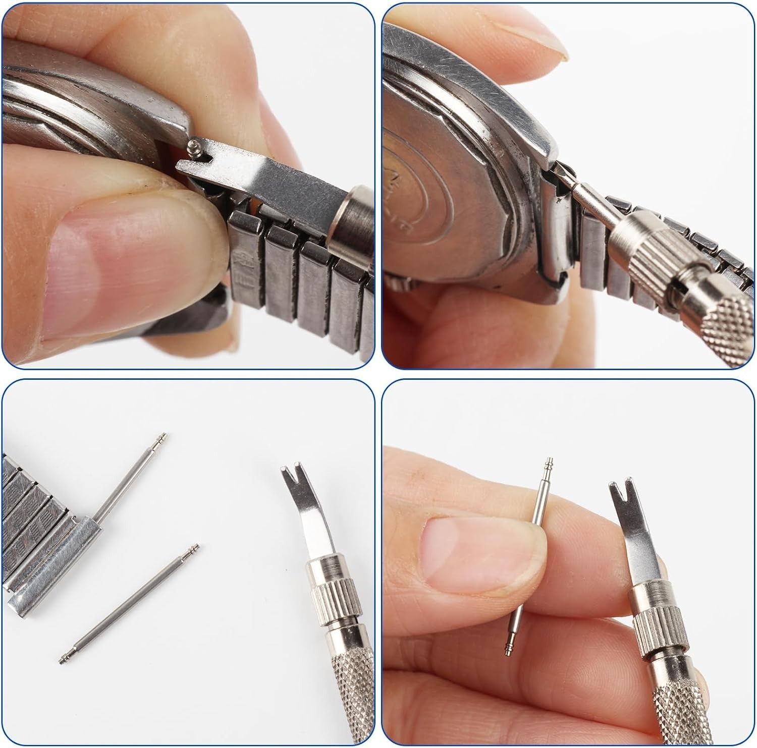 Watch Band Pins, 64Pcs Watch Repair Kit to Replace the Watch Strap, 16mm-28mm…