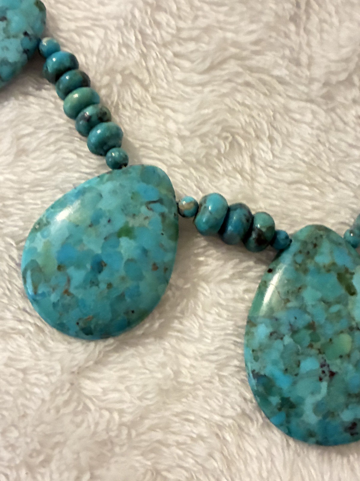 Jay King Mine Finds Sterling Silver Turquoise Beaded Statement Necklace 925