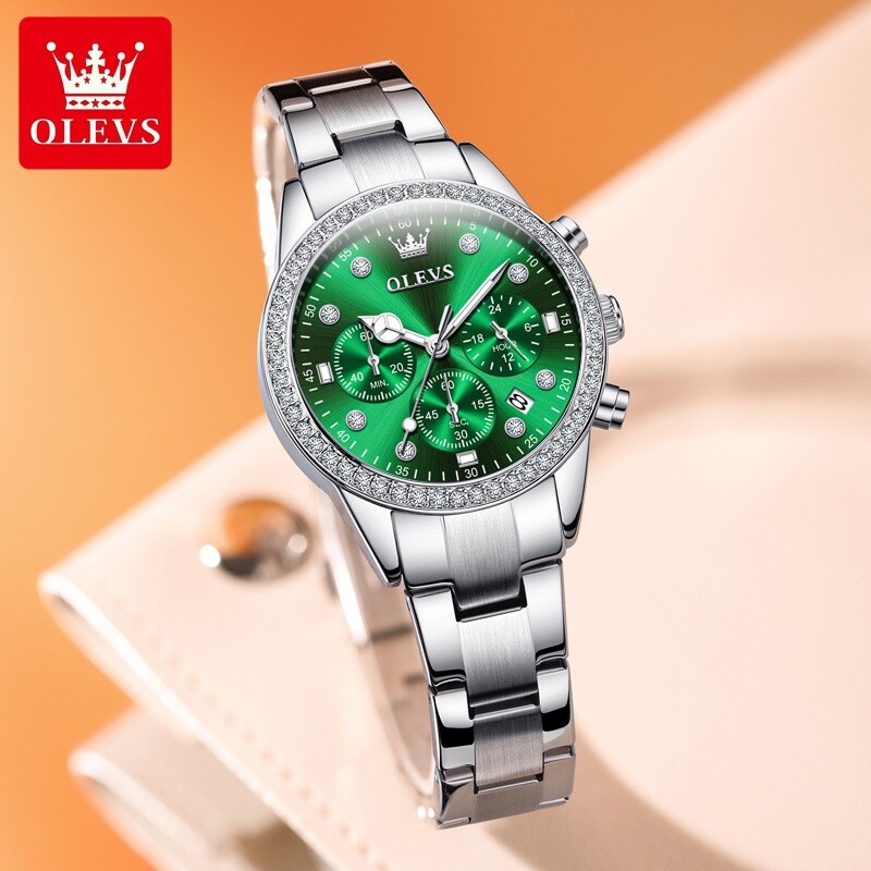 OLEVS Waterproof Women’s Quartz Watch Luminous Luxury Wristwatch for Ladies