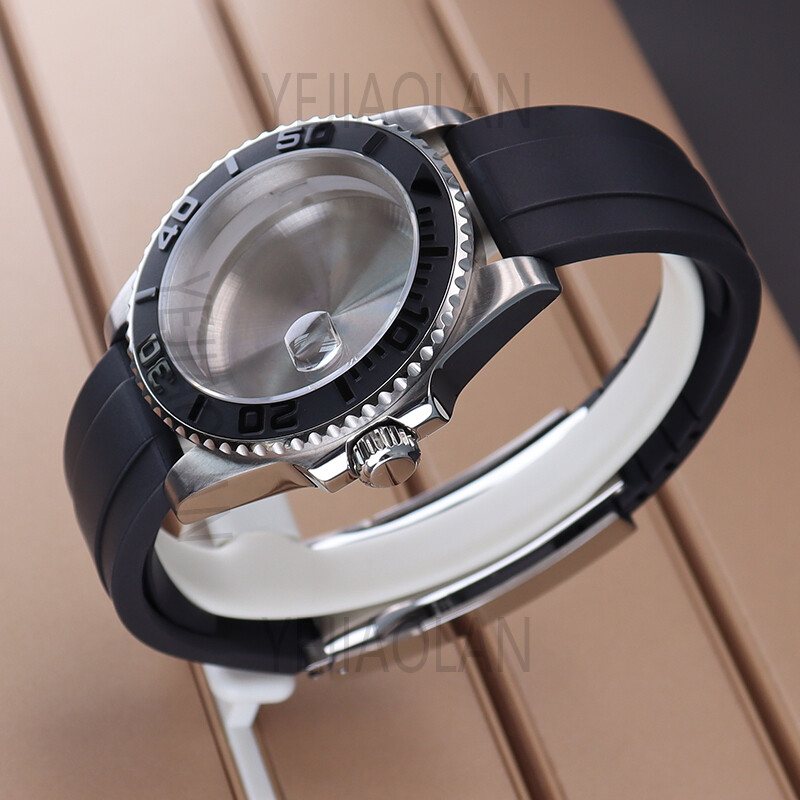 For Seiko Nh36 Stainless Steel 40mm Watch Cases nh35 Strap yacht Ceramic Bezel