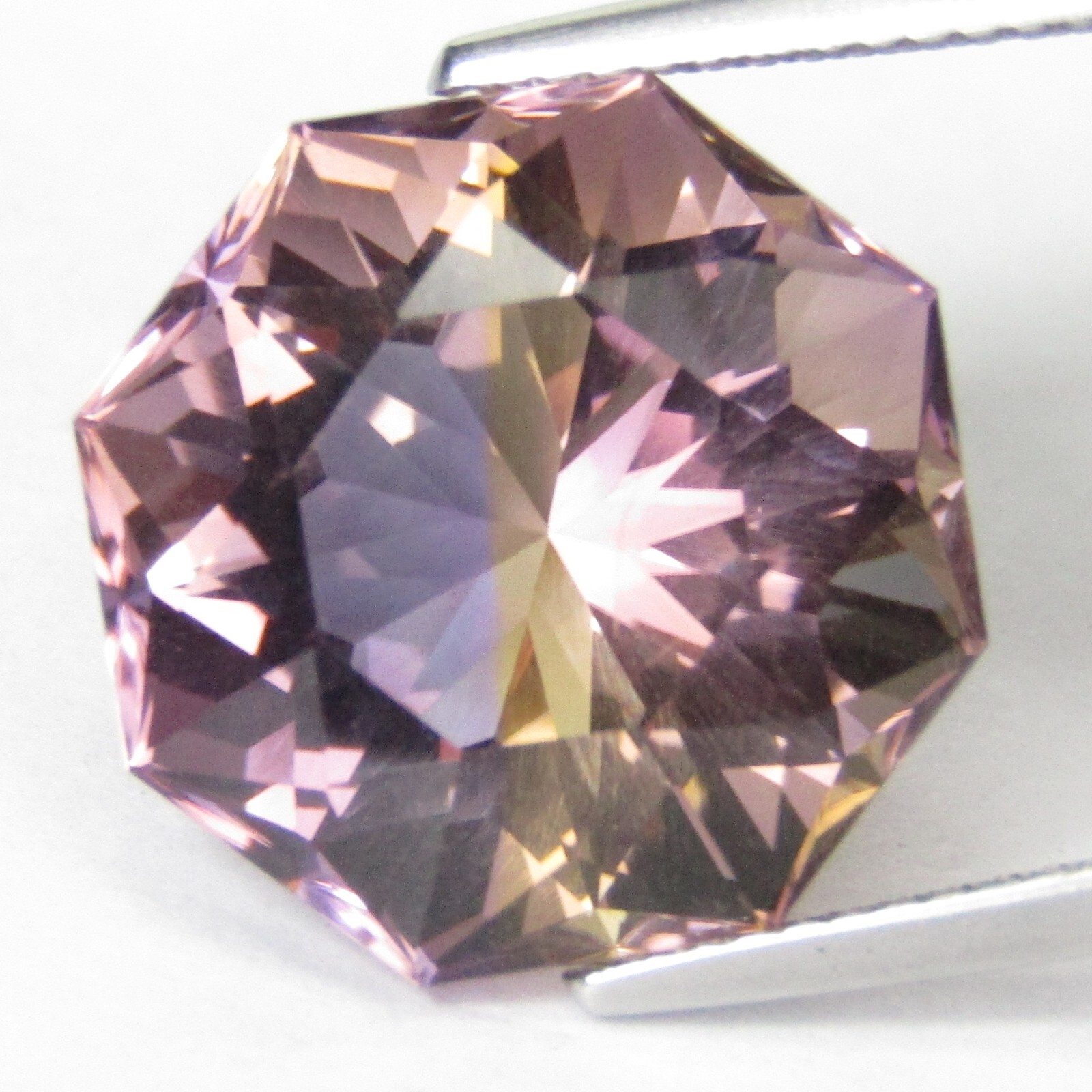 13.90Cts Delightful Natural Bolivian Ametrine 15mm Octagonal Cut Gemstone