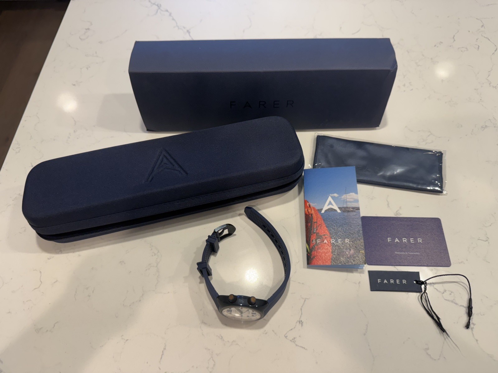 Farer Endeavour Ocean blue Titanium Series III Watch Automatic Swiss Made