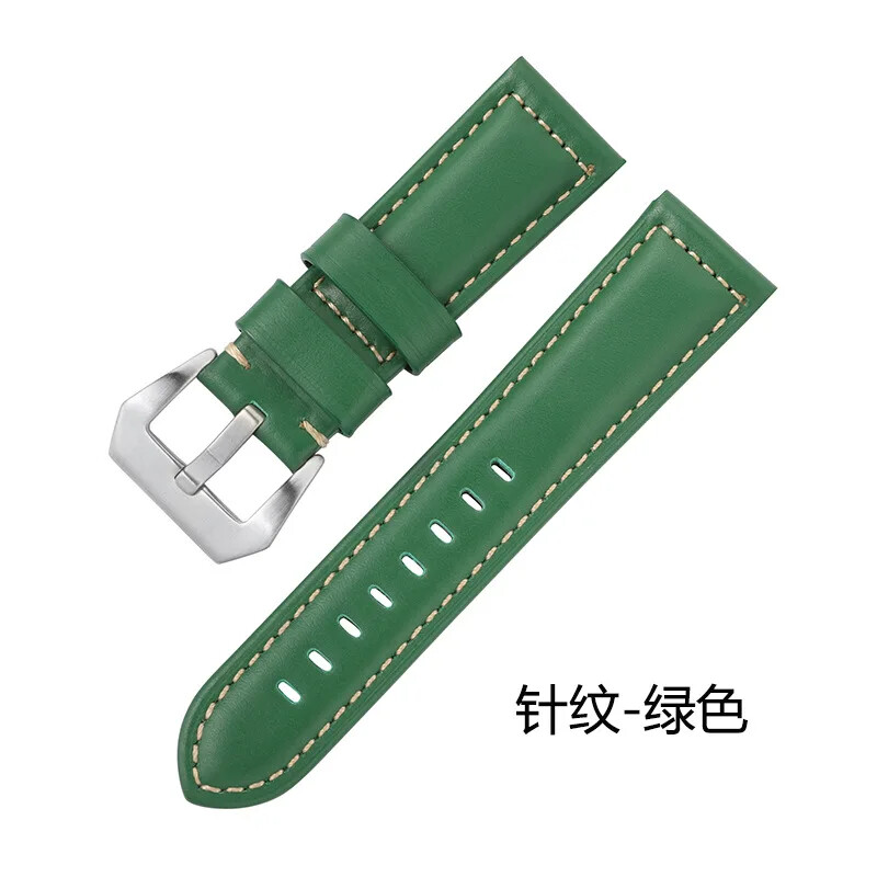 Vintage Classic Buckle Cow Genuine Leather Watch Band 20mm 22mm 24mm 26mm Strap