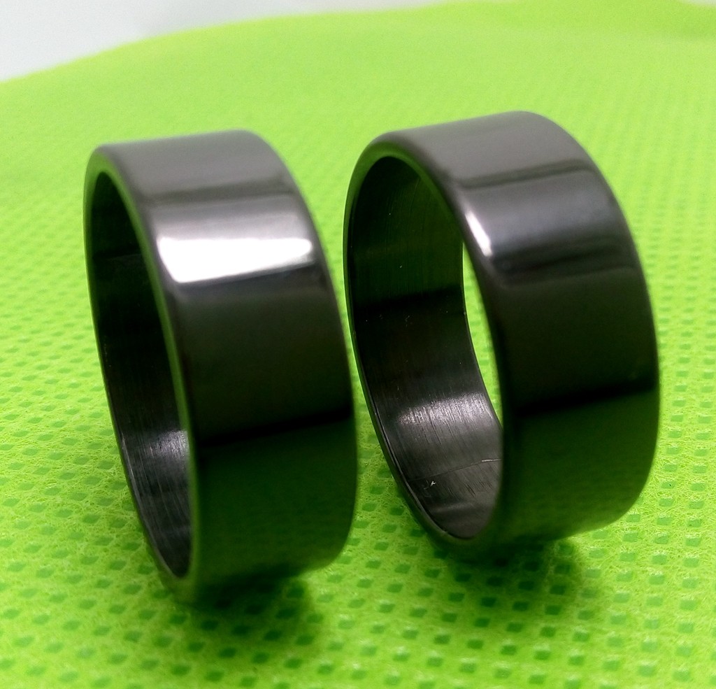 Wholesale 36pcs Black Band Rings Men’s Classic Stainless Steel Wedding Rings