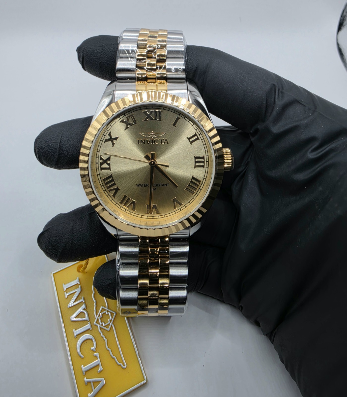 Invicta Specialty 47404 Men’s Two-Tone Gold Dial Quartz Watch 43mm New