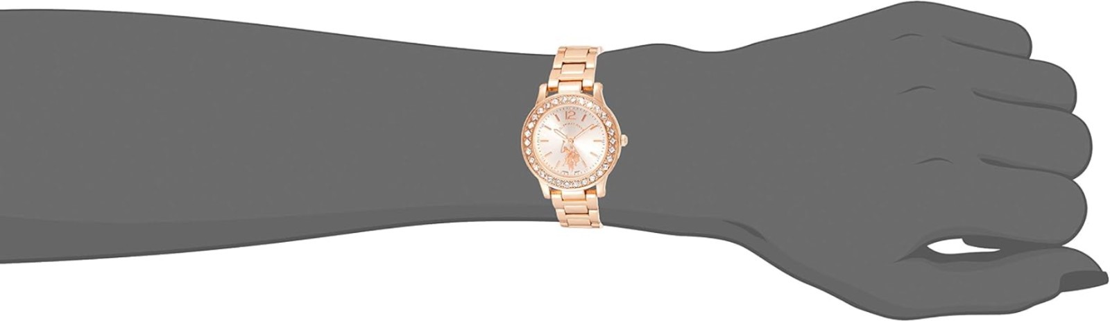 Elegant Women’s Rose Gold Watch with Crystal Bezel – Perfect for Every Occasion