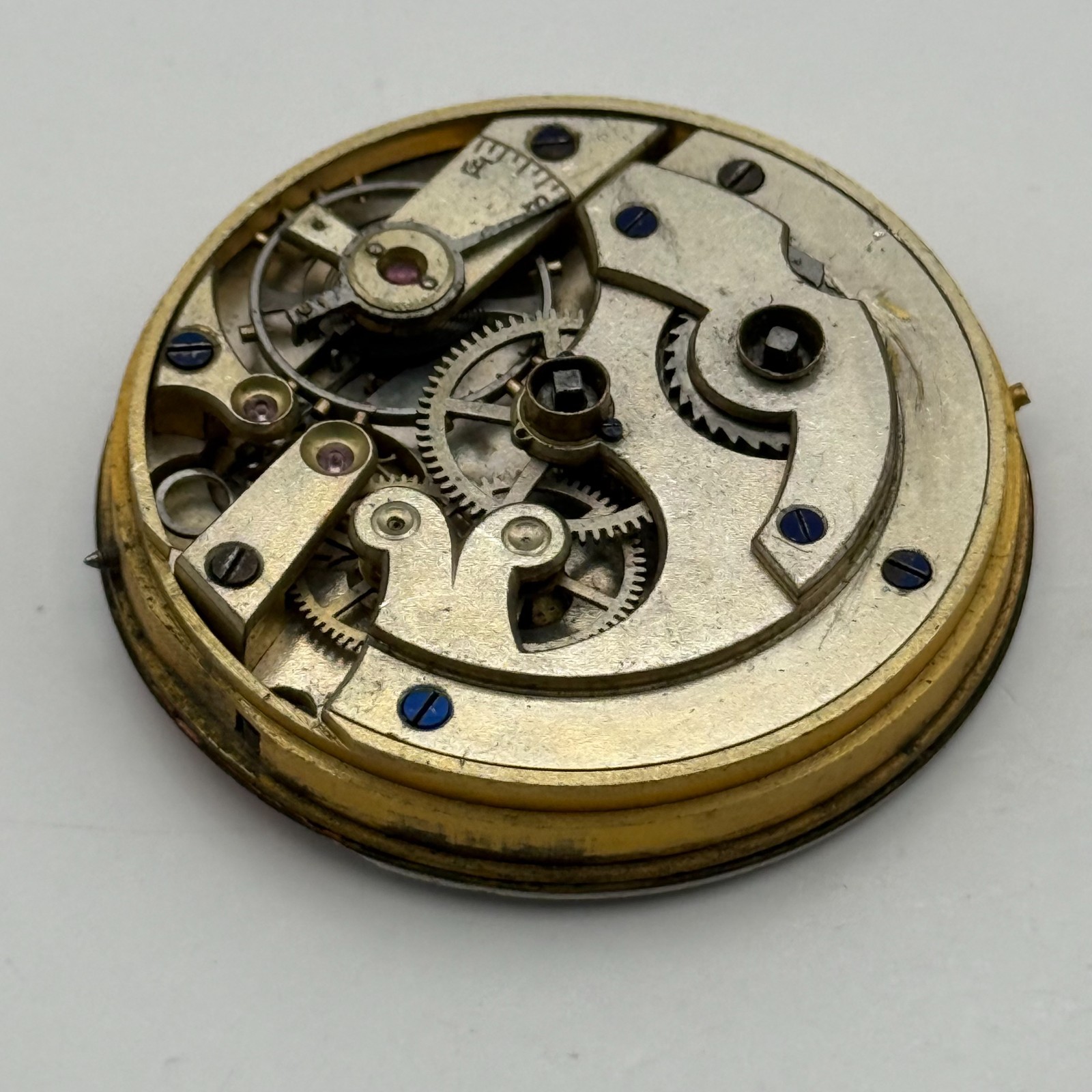 Longines Pocket Watch Movement Antique Sub Seconds Parts Repair Spares 41.2mm