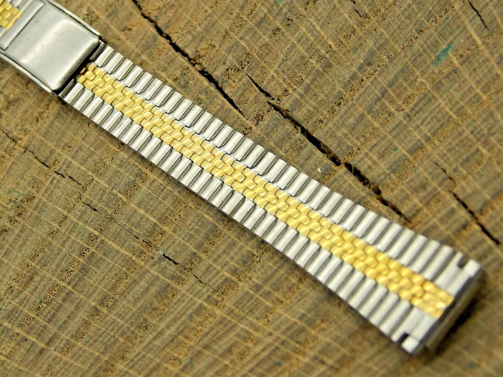 Speidel Vintage Stainless NOS Unused Sliding Clasp Watch Band 10mm-12mm Straight