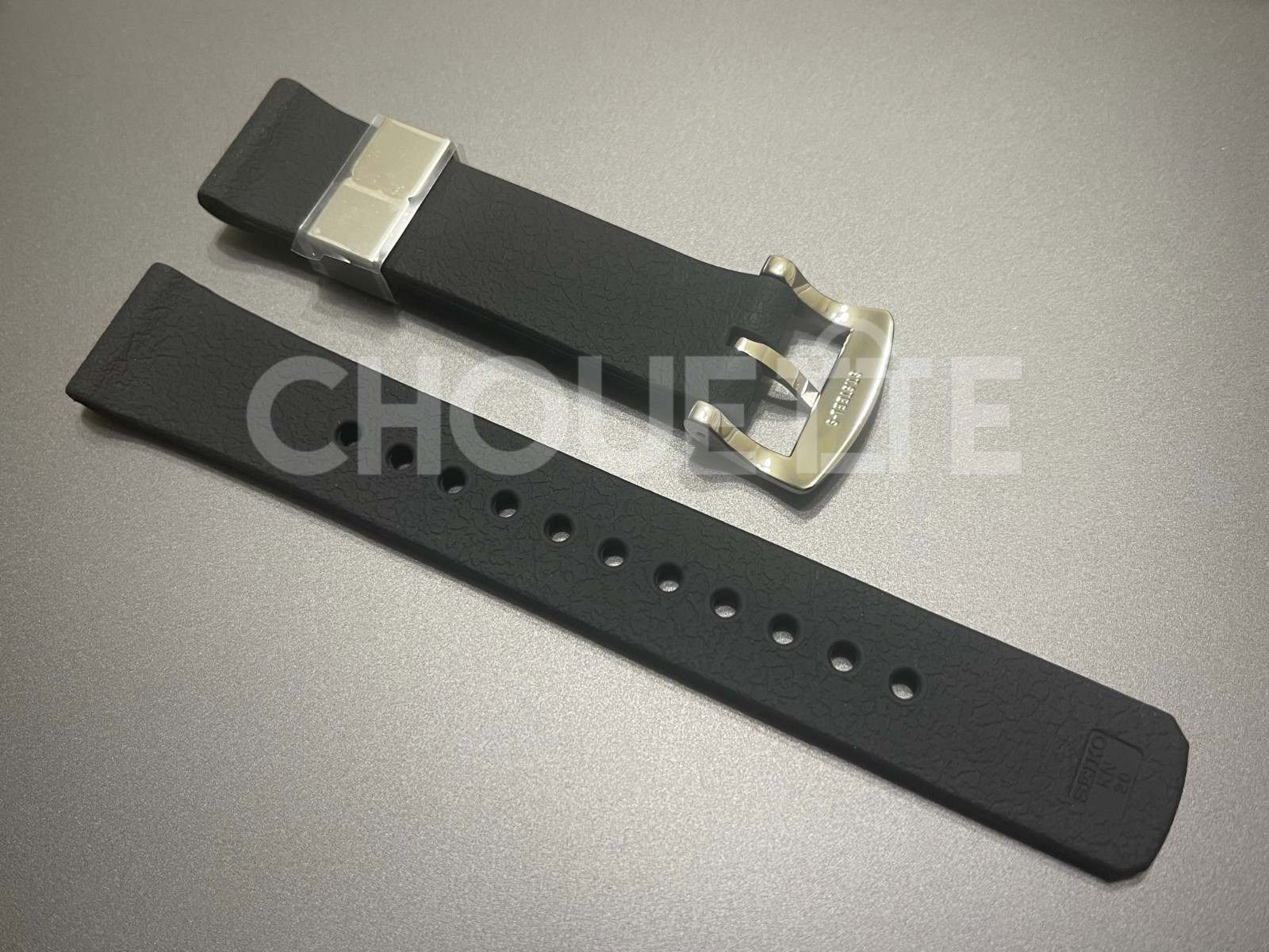 Seiko R03E011J0 SPB143 SPB153 SPB265 SBDC111 20mm Black Silicone Rubber Strap