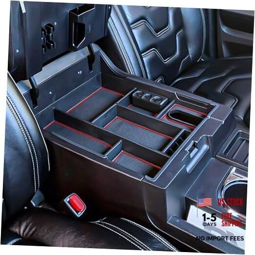 Center Console Organizer Compatible with 2014-2017 2018 2019 2020 2021 red