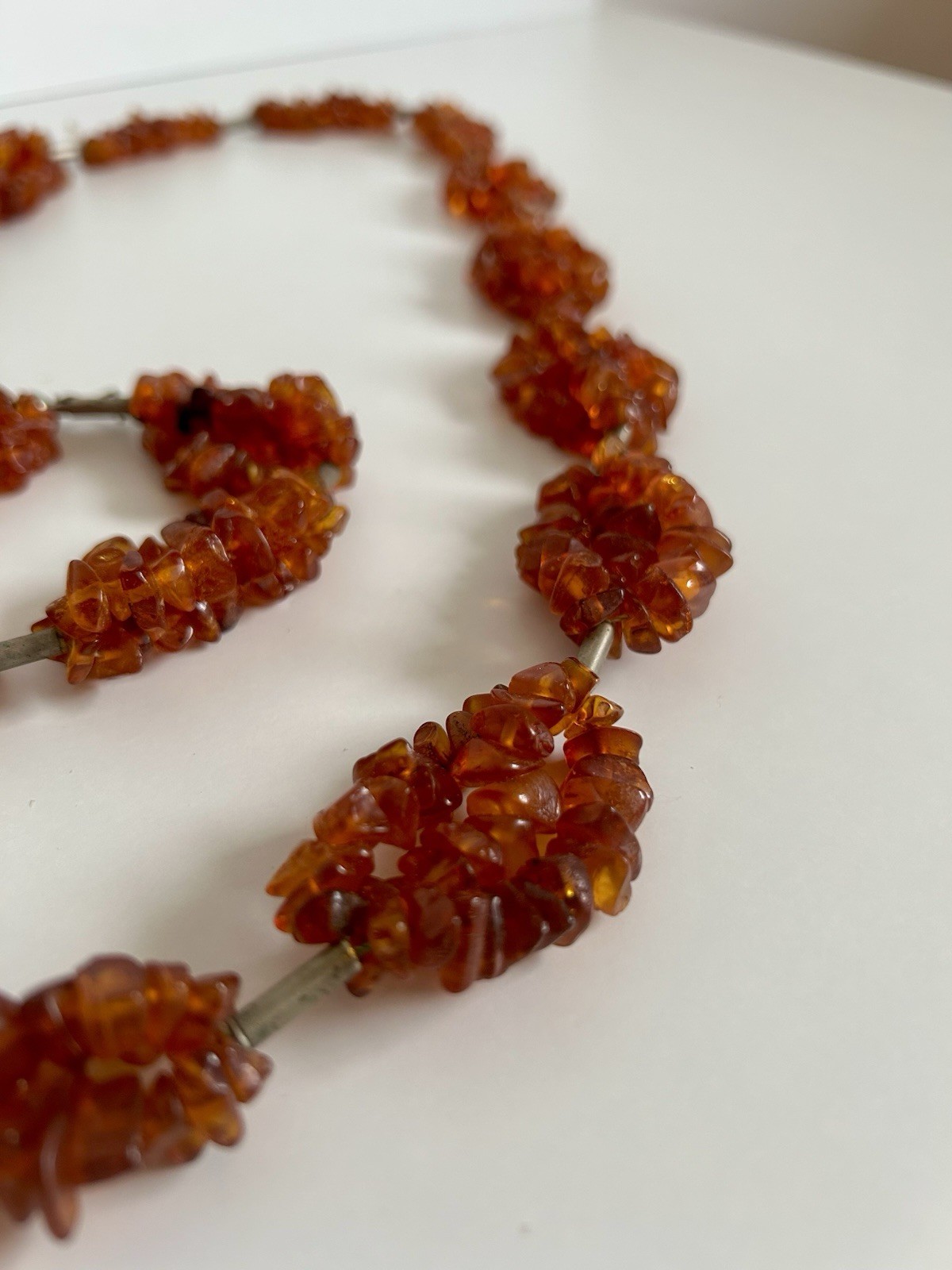 1980 amber set 3.9 oz box tag Daile Klaipeda huge necklace and bracelet