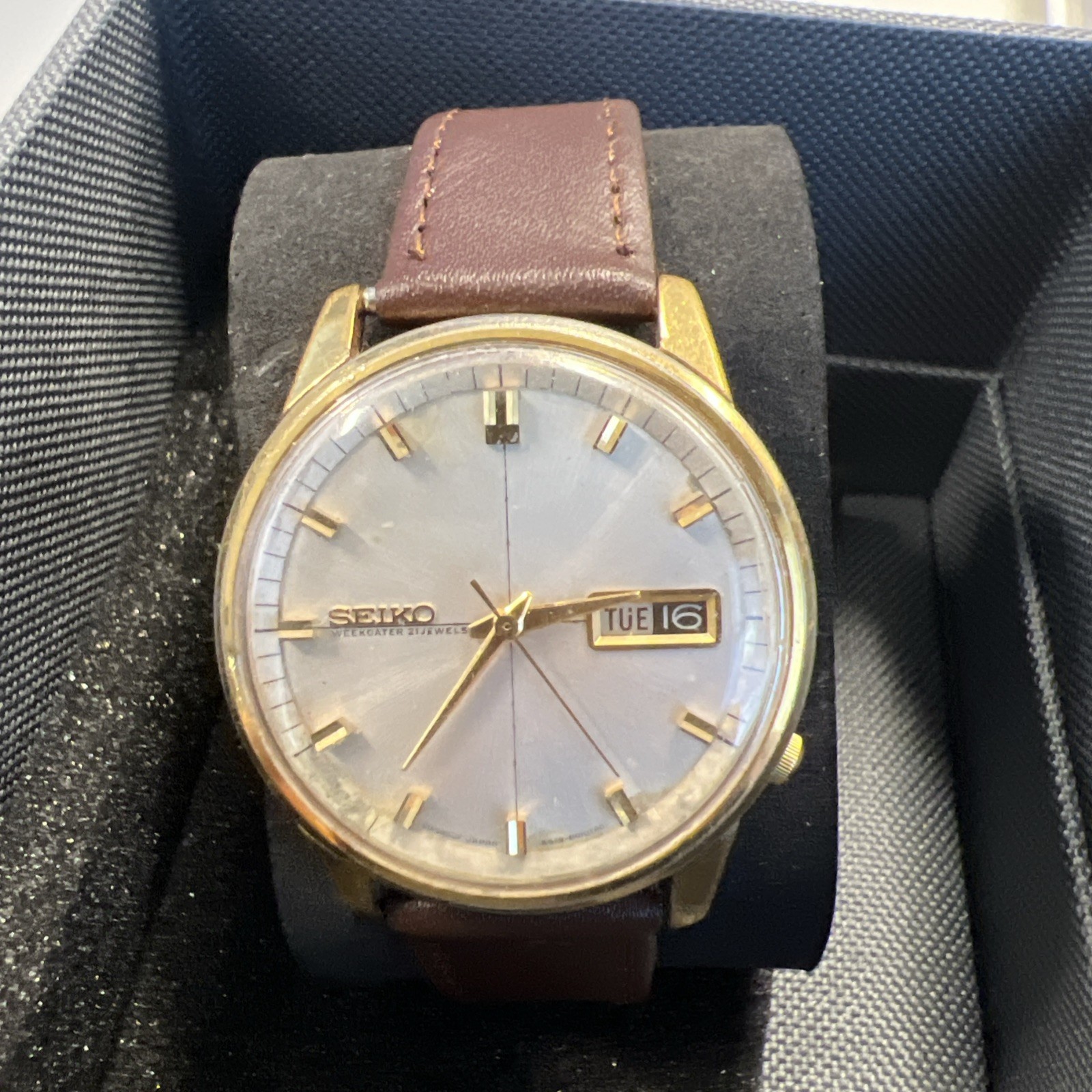 Vintage 1966 SEIKO WEEKDATER Sportsmatic Automatic- 6619-8010-JDM Working