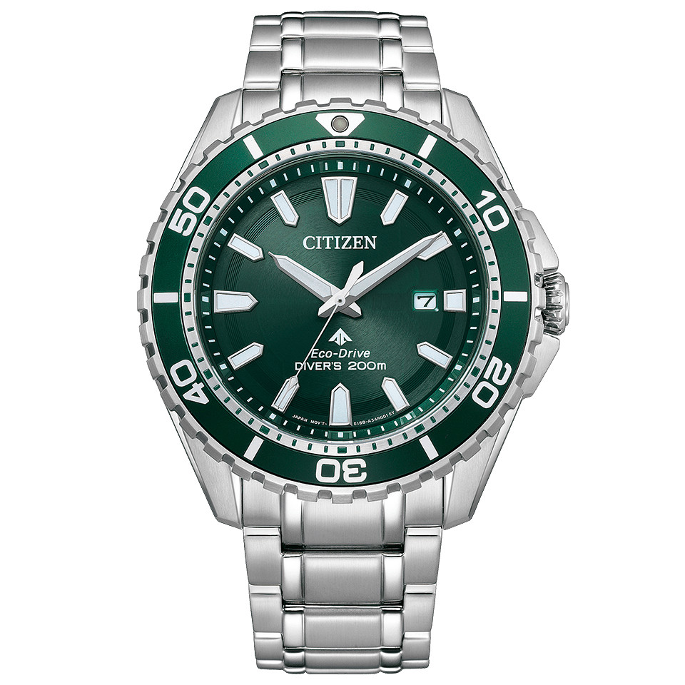 Citizen PROMASTER MARINE BN0199-53X Eco-Drive Diver’s 200m Green Dial 44.5mm