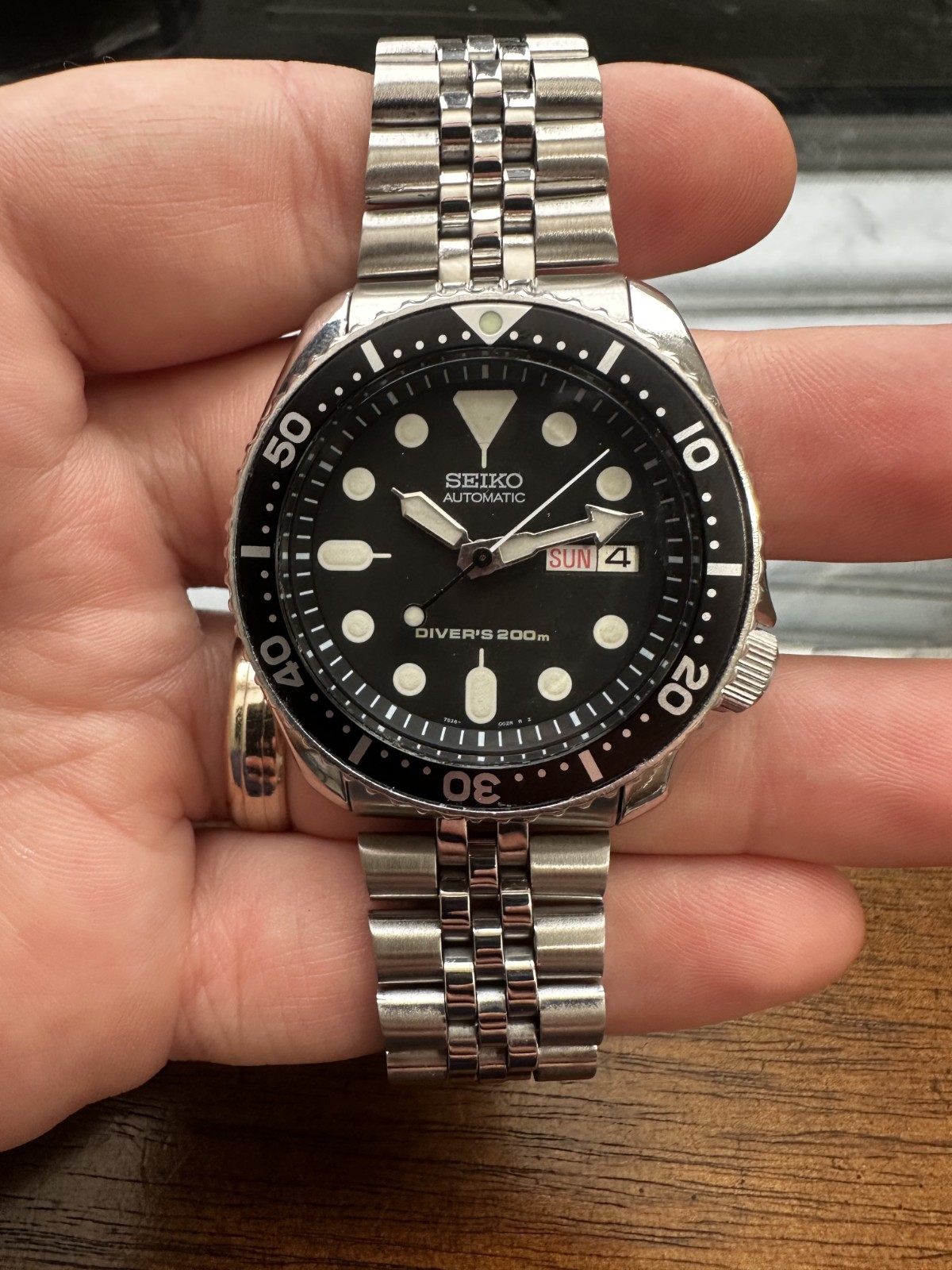 Seiko SKX007K 7s26-0020 Scuba Divers Automatic Serviced