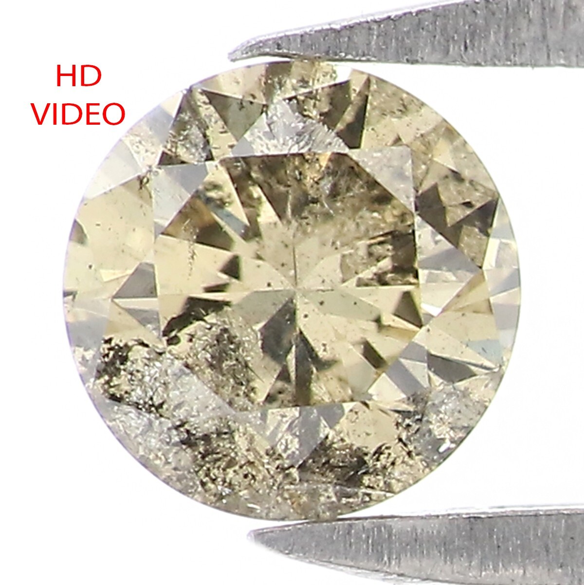 0.36 Ct Natural Loose Round Cut Diamond 4.65 MM Light Green Color Diamond KQ2595