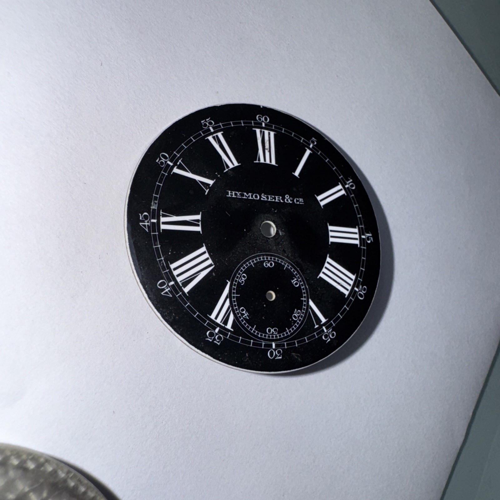 H. Moser & Cie Pocket Watch Dial And Movement Vintage
