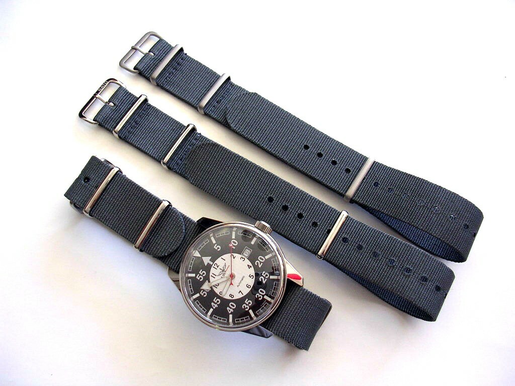 19mm NATO G10® military nylon watch band strap Black Grey OD Green Blue Bond Tan