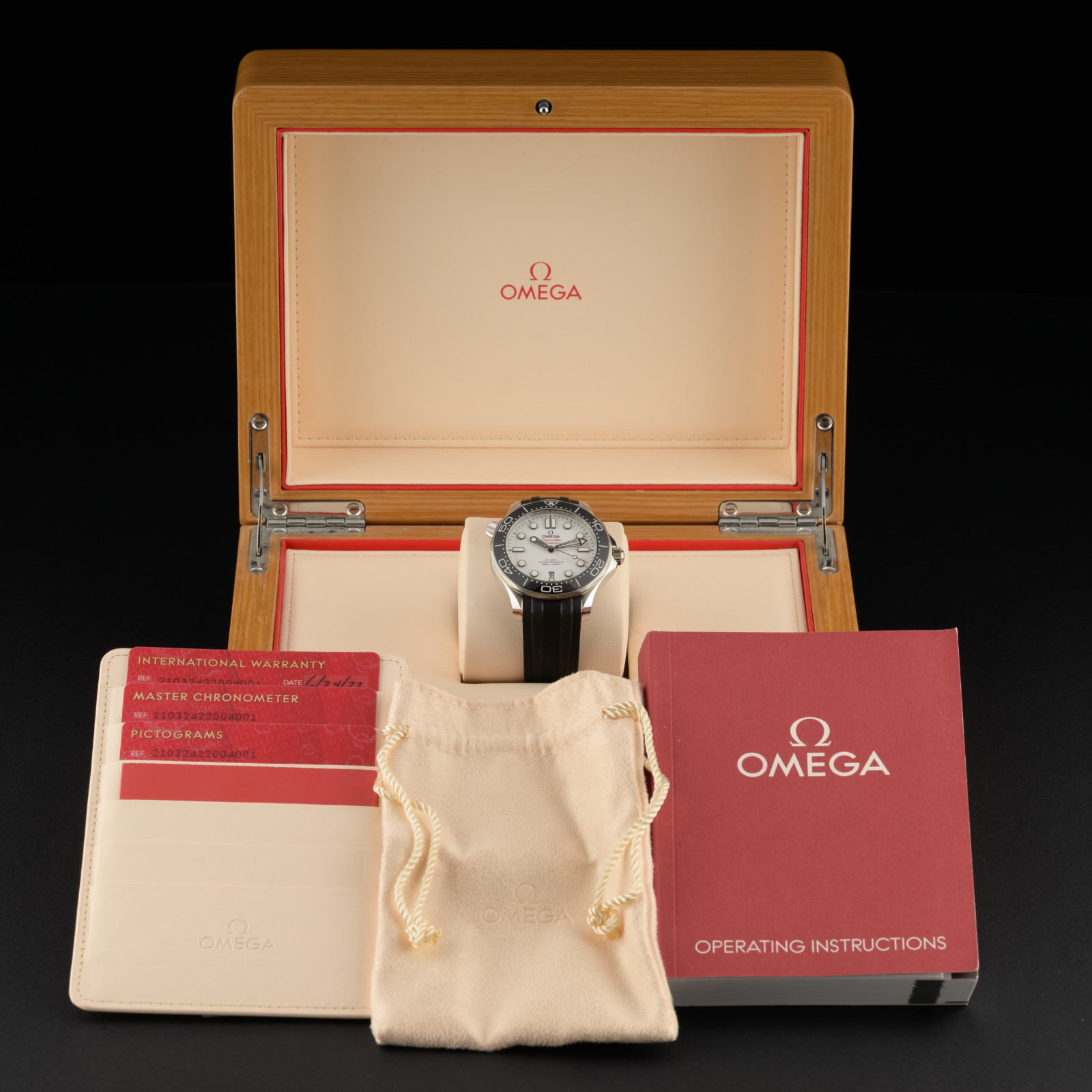 OMEGA Seamaster Diver Pro 300m 210.32.42.20.04.001 White 42mm Men’s Watch + B&P