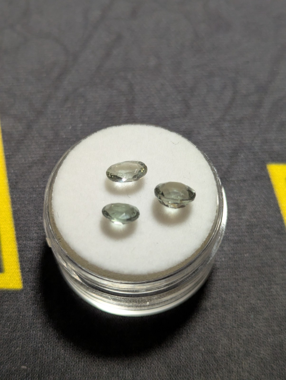 1.98ctw Natural Sage Gray-Green Tourmaline Lot (3) Oval VS Unheated Africa Gem