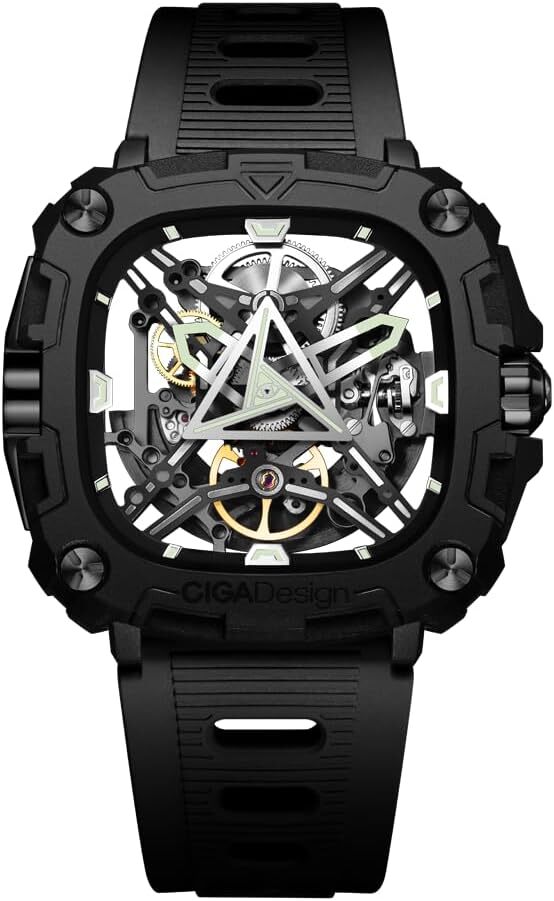 [CIGA Design] Watch Automatic Series X Eye of Hours X051-BB01-W5B Men’s Black