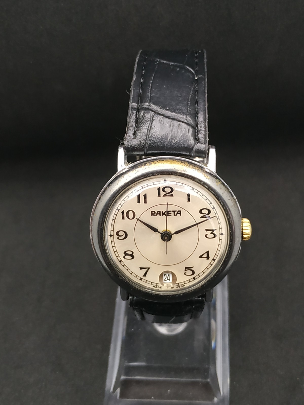 Men’s Dress Vintage USSR Watch Raketa Mechanical 2614.H Russian Retro Soviet ☭