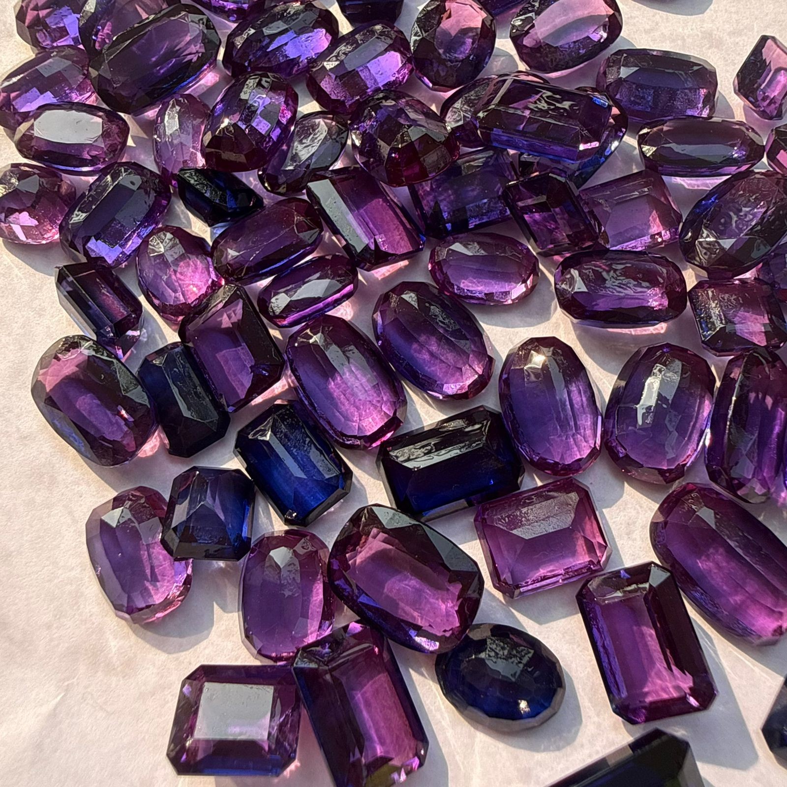 250 Ct Natural Purple Tanzanite Lot – Mixed Shapes – Premium Loose Gemstones